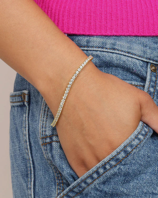Baby Heiress Tennis Bracelet - 7.5" - BAY WINDOW
