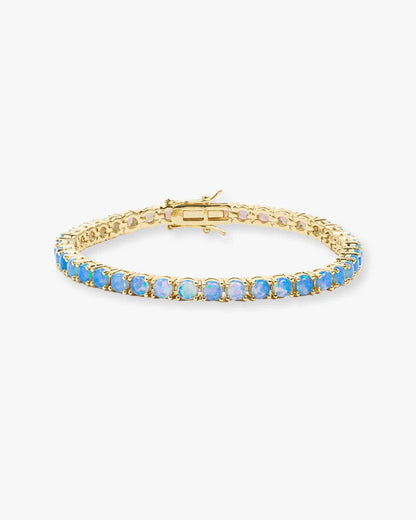 Grand Heiress Blue Opal Tennis Bracelet - 7" - BAY WINDOW