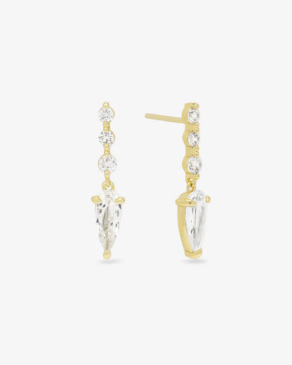 She's Arrived Drop Earrings - Gold - BAY WINDOW