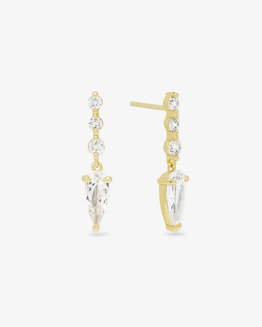 She's Arrived Drop Earrings - Gold - BAY WINDOW