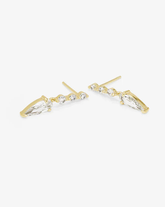 She's Arrived Drop Earrings - Gold - BAY WINDOW