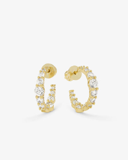 Oh She Fancy Graduated Hoops .75" - BAY WINDOW