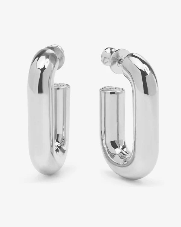 Frankie Chain Huggies Hoops - BAY WINDOW