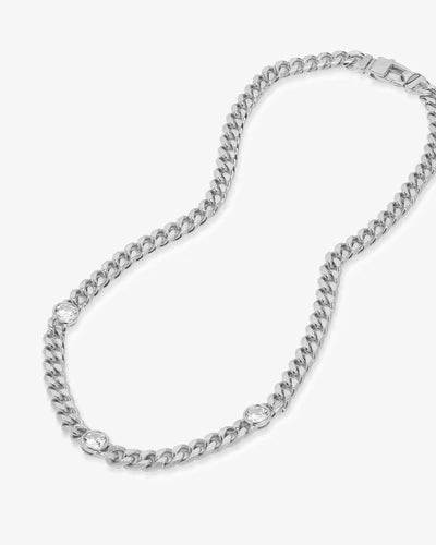 Julian Triple Diamond Cuban Chain Choker - BAY WINDOW