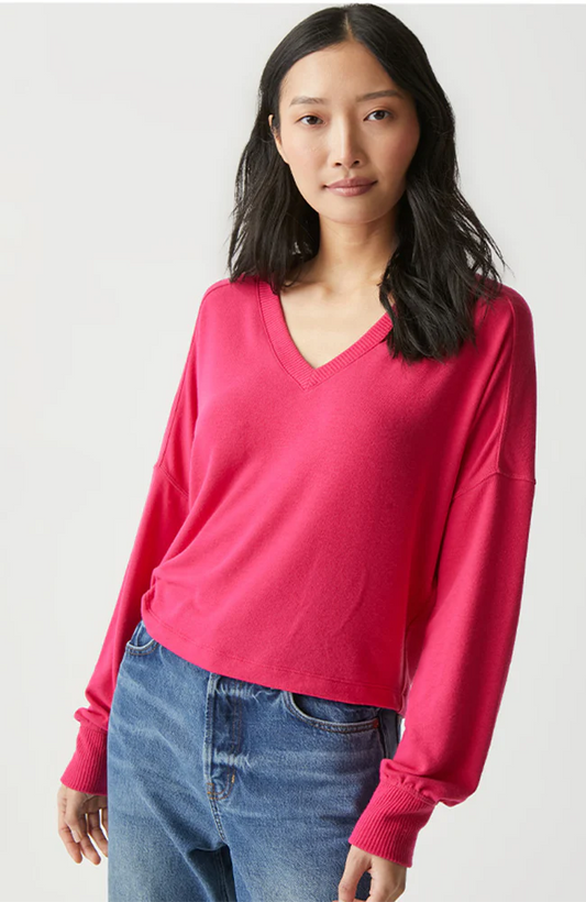 Vic Relaxed V-Neck Pullover - BAY WINDOW