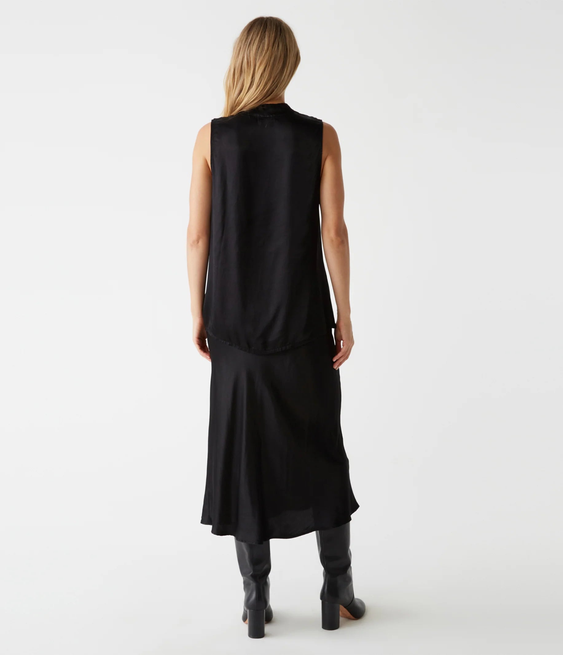 Leila Bias Satin Cut Skirt - BAY WINDOW
