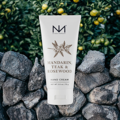 Mandarin, Teak & Rosewood Travel Hand Cream - BAY WINDOW