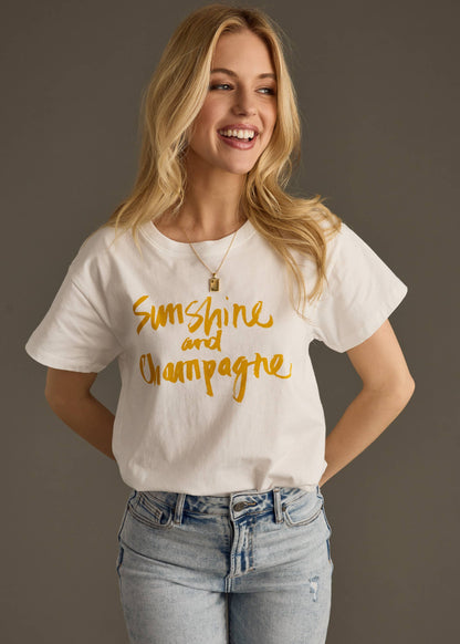 Sunshine and Champagne Tee - BAY WINDOW