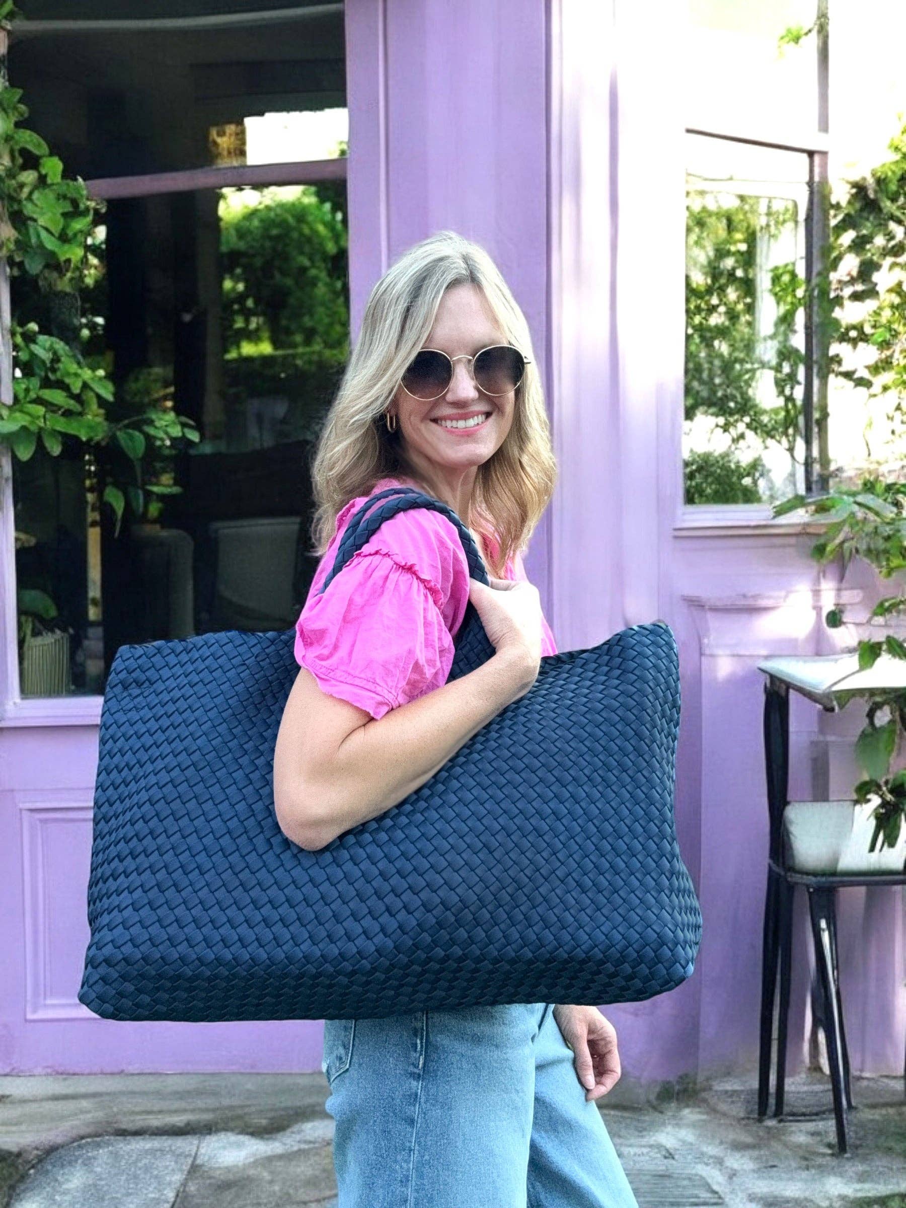 Woven Mahjong Carryall - 6 Colors - BAY WINDOW