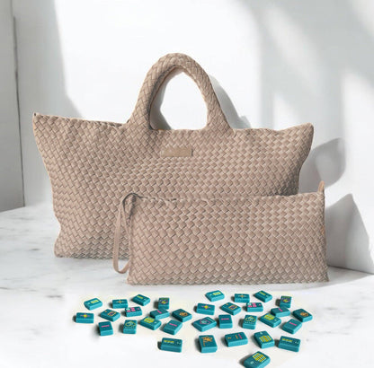 Woven Mahjong Carryall - 6 Colors - BAY WINDOW