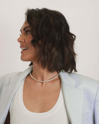 Mama Not Your Basic Tennis Necklace