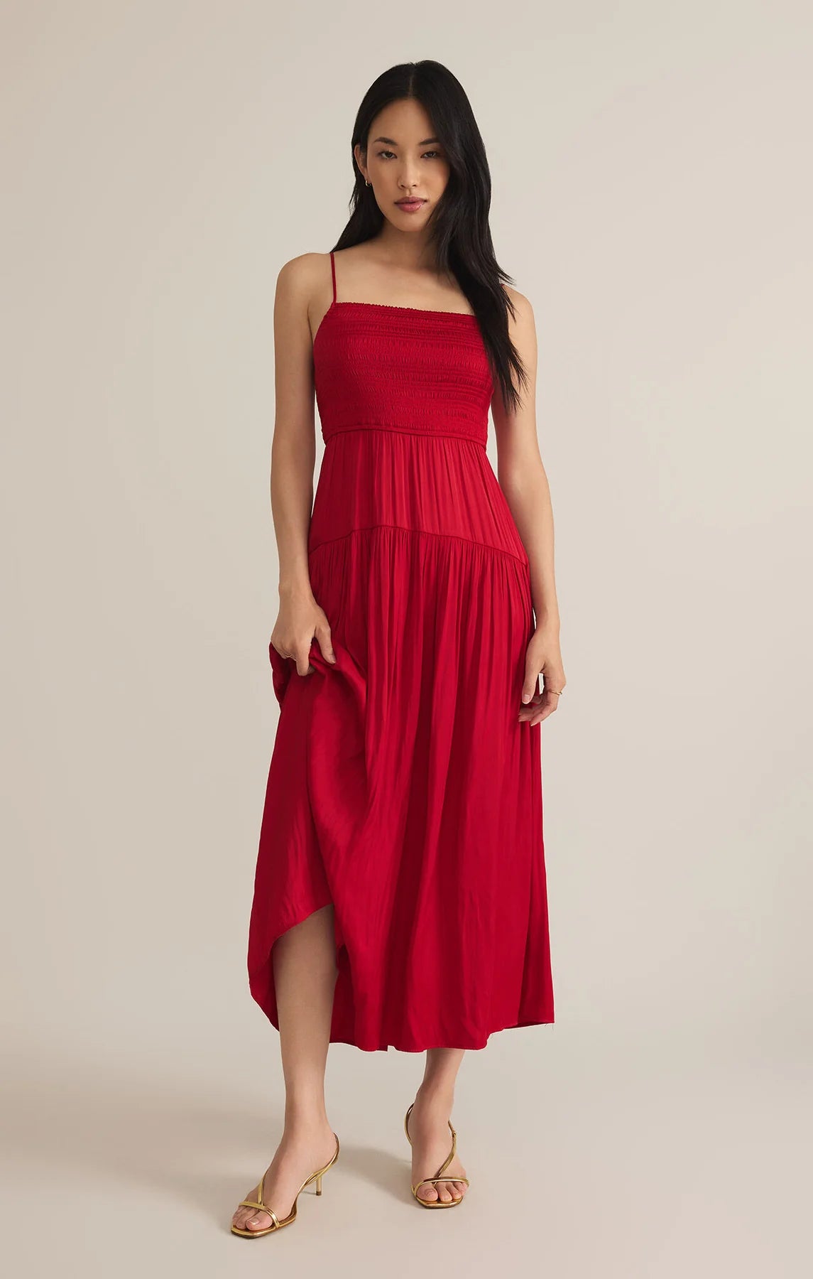 Helene Maxi Dress - Haute Red