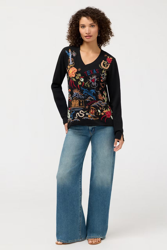 Slit Sleeve Tee - Texas