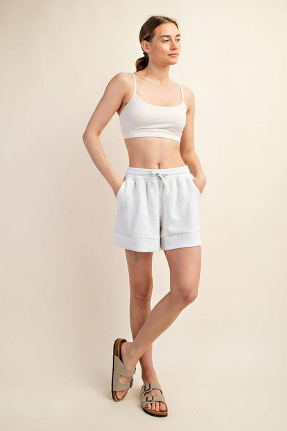 Modal Poly Span Scuba Pleat Short - BAY WINDOW