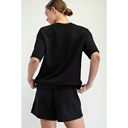 Modal Scuba Basic Short Sleeve Top - BAY WINDOW