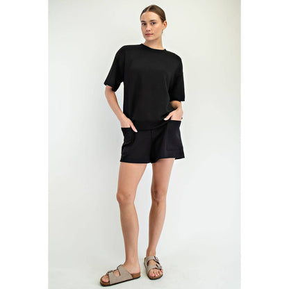 Modal Scuba Basic Short Sleeve Top - BAY WINDOW