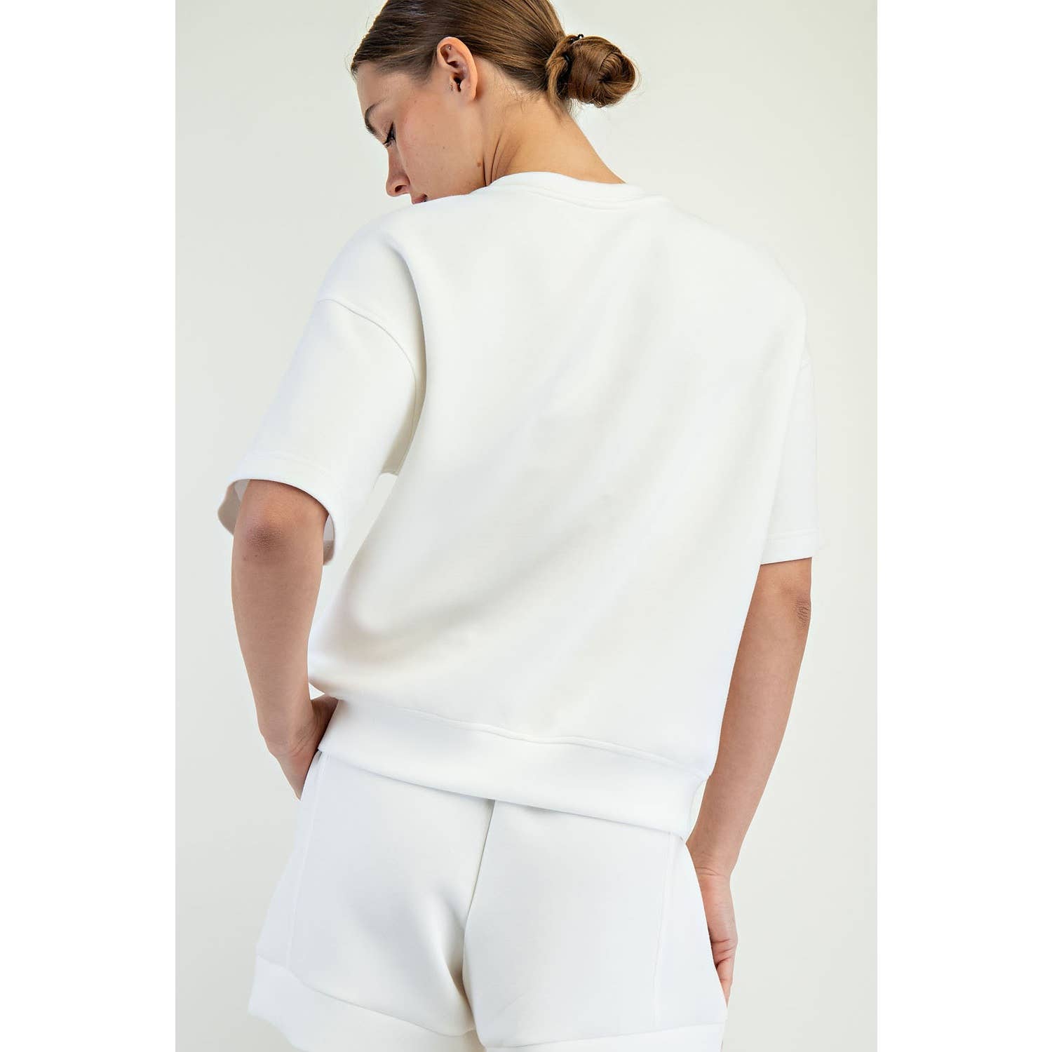 Modal Scuba Basic Short Sleeve Top - BAY WINDOW