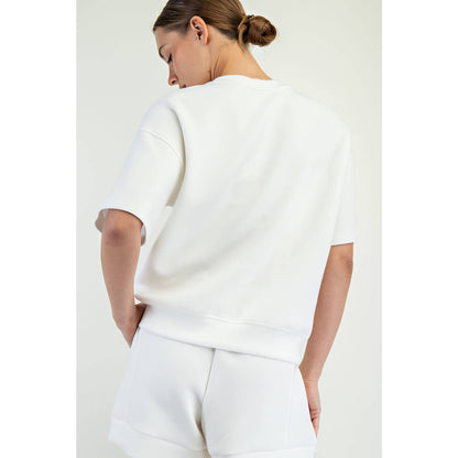 Modal Scuba Basic Short Sleeve Top - BAY WINDOW