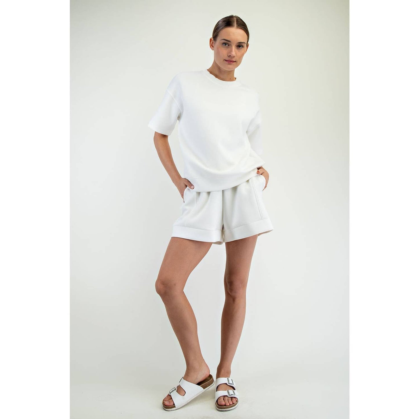 Modal Scuba Basic Short Sleeve Top - BAY WINDOW