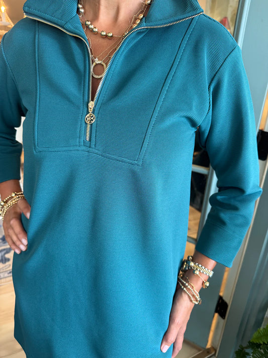 Raven Dress - Gulf Blue - BAY WINDOW