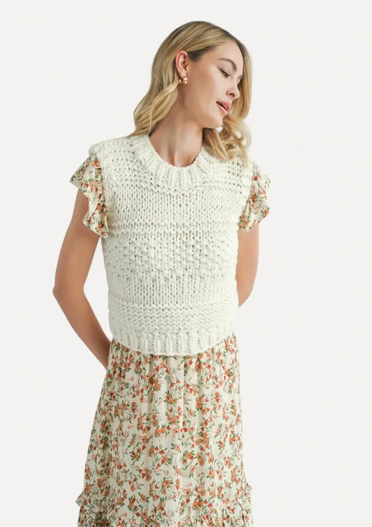 Isla Chunky Knit Sweater Vest - BAY WINDOW