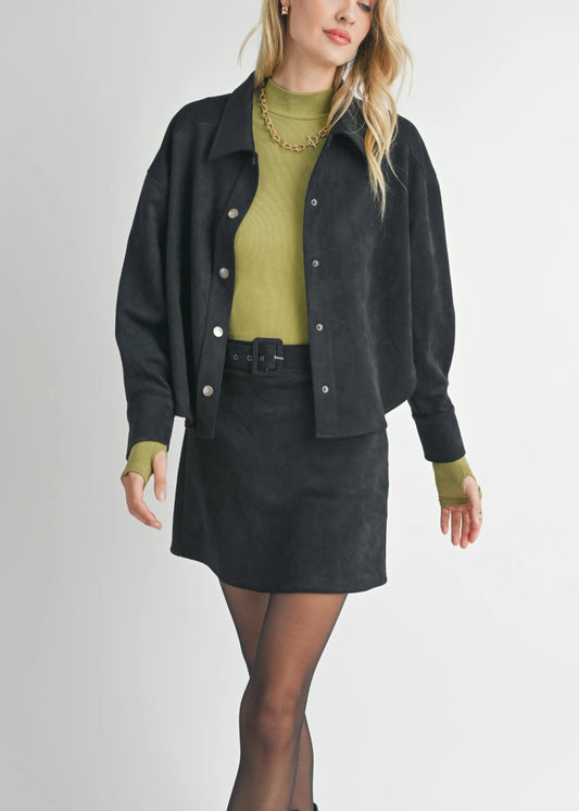 Tuscany Faux Suede Jacket - BAY WINDOW