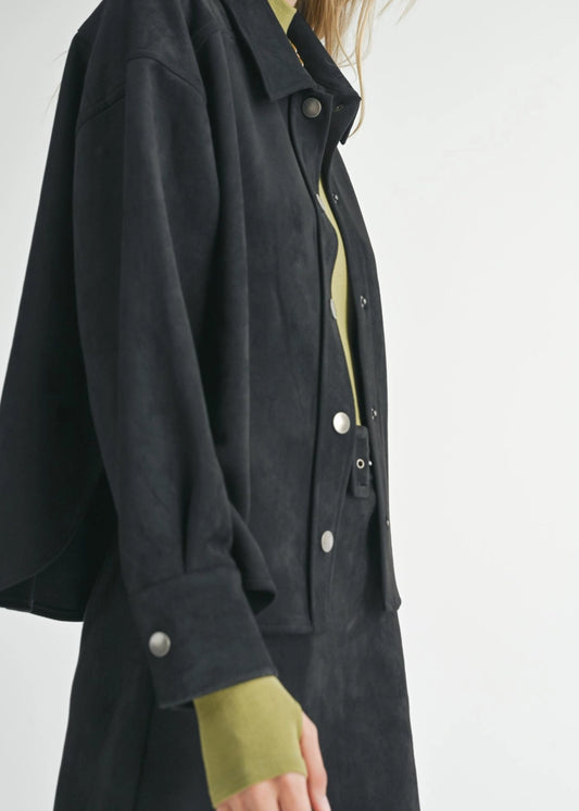 Tuscany Faux Suede Jacket - BAY WINDOW