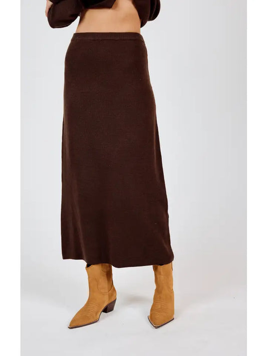 Night Air Knit Maxi Skirt - BAY WINDOW