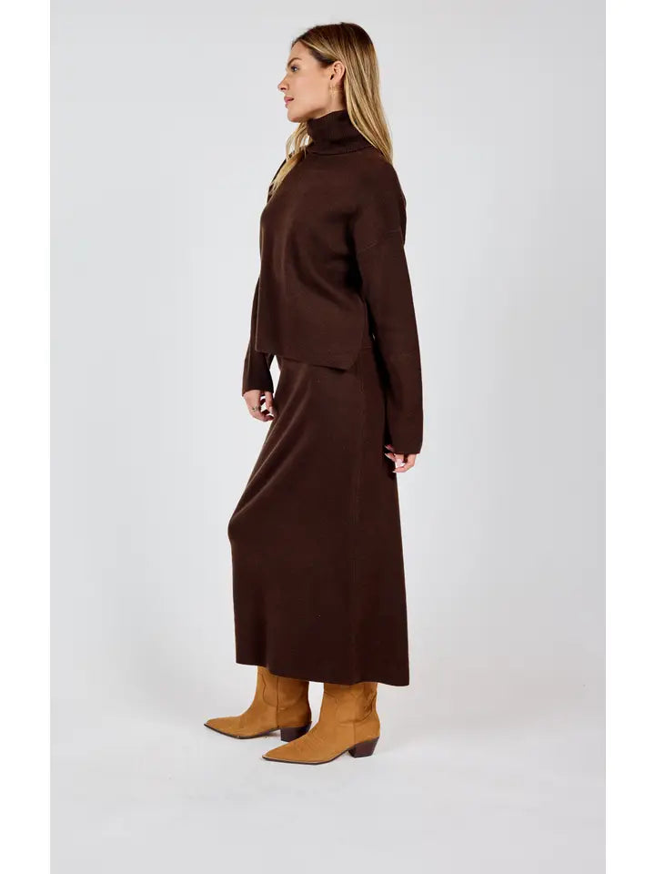 Night Air Knit Maxi Skirt - BAY WINDOW