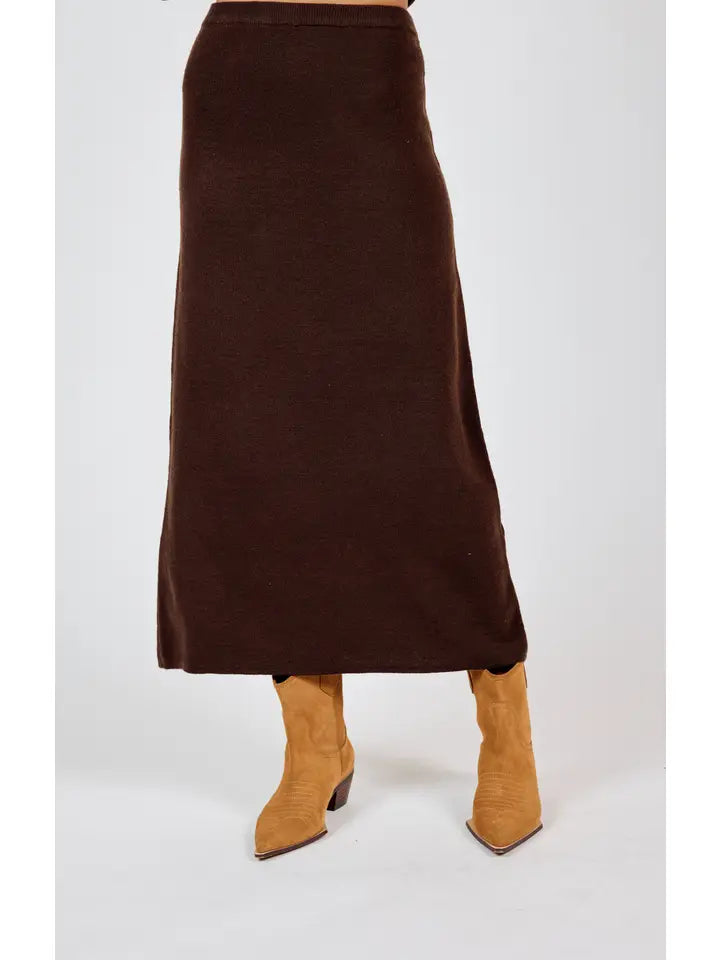 Night Air Knit Maxi Skirt - BAY WINDOW