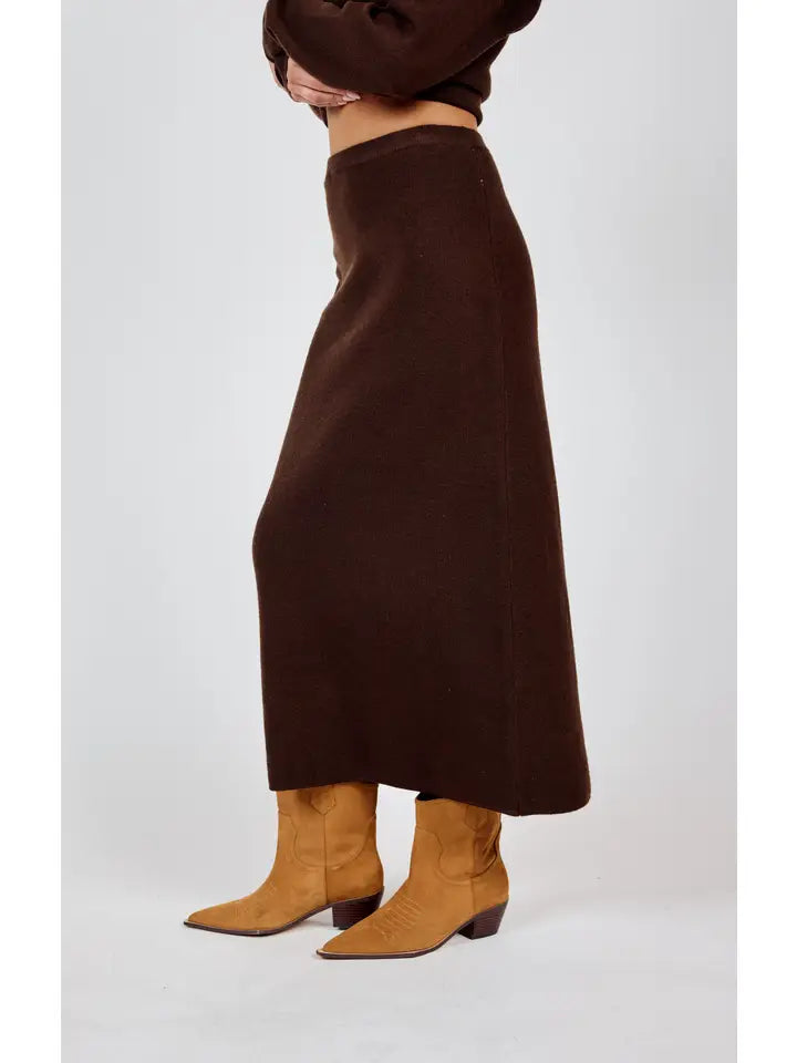 Night Air Knit Maxi Skirt - BAY WINDOW