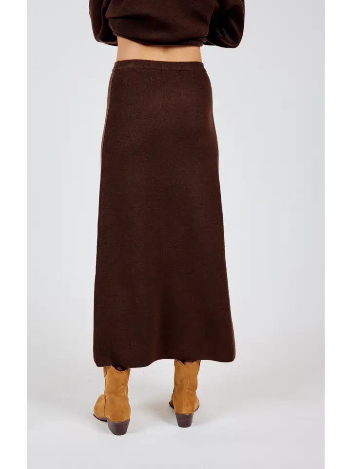 Night Air Knit Maxi Skirt - BAY WINDOW