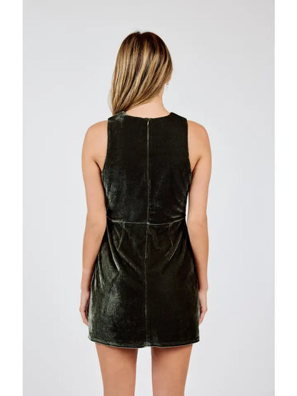 Midnight Oil Velvet Mini Dress - BAY WINDOW