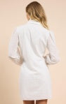 Sundream Eyelet Shirt Mini Dress - White - BAY WINDOW