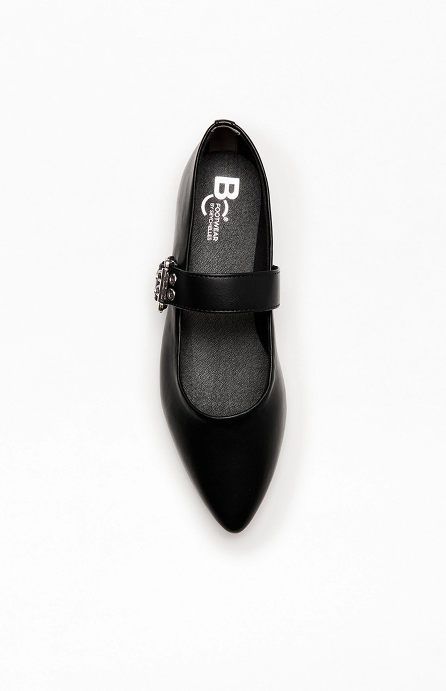 Spinning Around Vegan Leather Flat - Black - BAY WINDOW