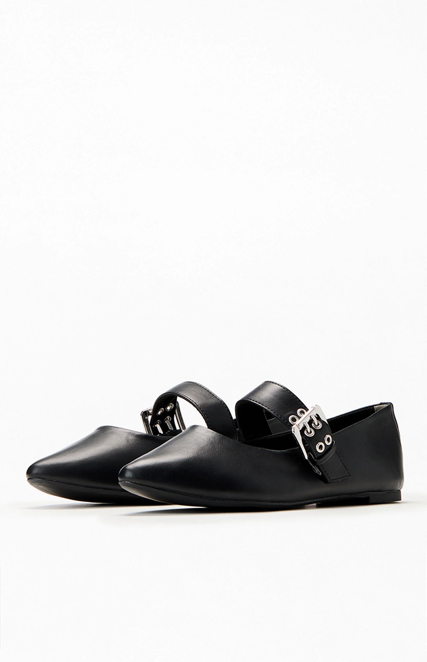 Spinning Around Vegan Leather Flat - Black - BAY WINDOW