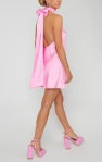 Lisa Mini Dress - Pink Luxe Satin - BAY WINDOW