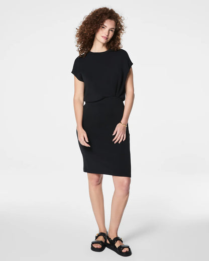 AirEssentials Gathered Waist Dress - BAY WINDOW