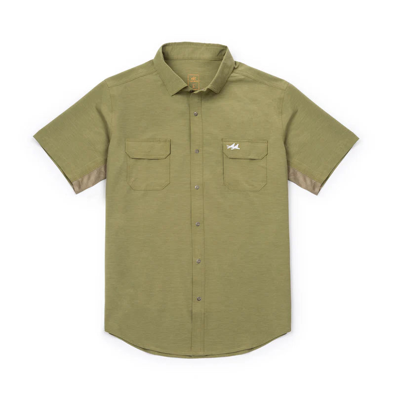 Rio Ultimate Outdoorblend Short Sleeve - Olive Green - BAY WINDOW