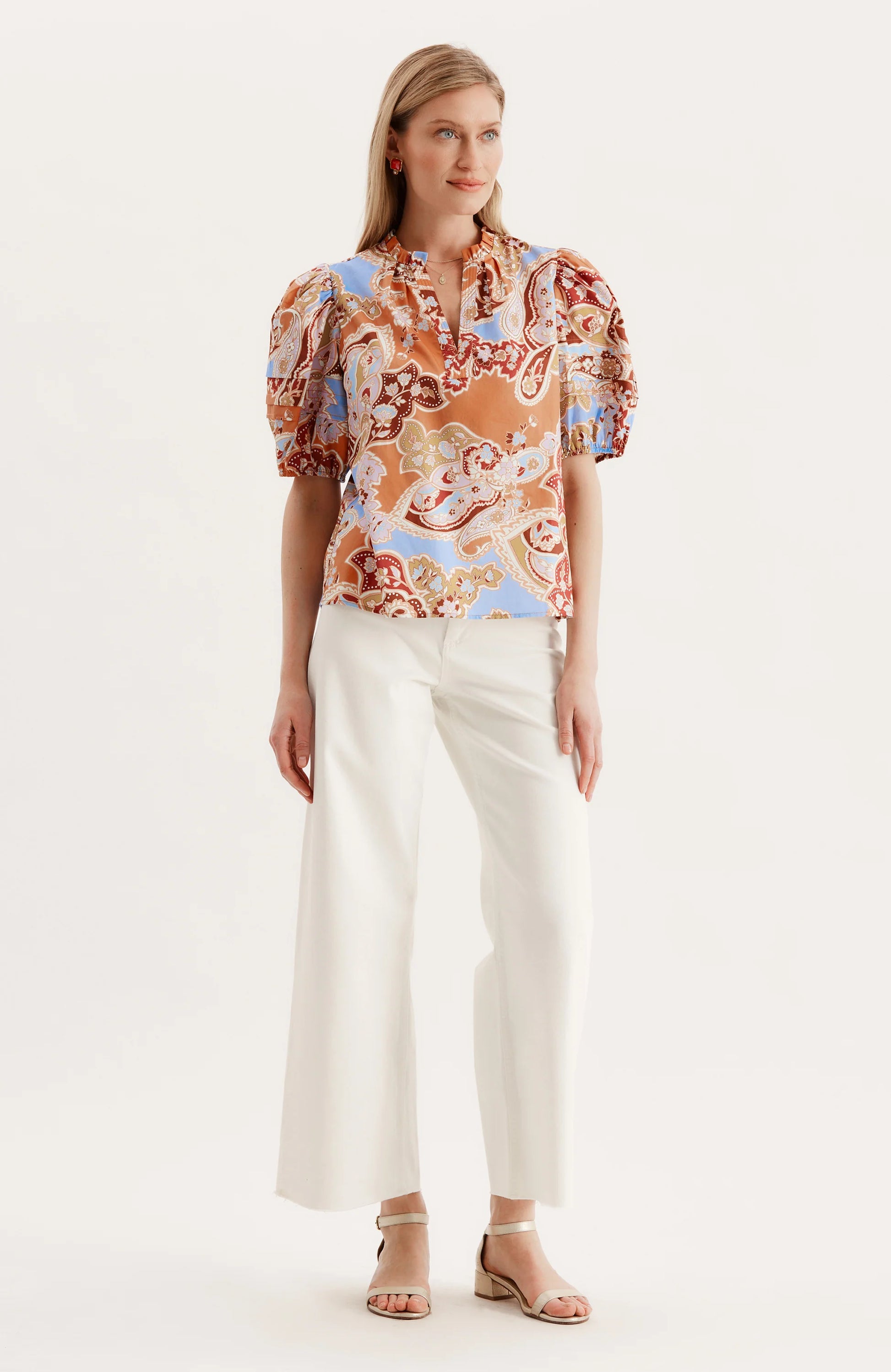 Jenna Cotton Graphic Top - MLT - BAY WINDOW