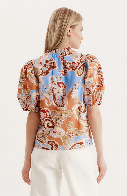 Jenna Cotton Graphic Top - MLT - BAY WINDOW