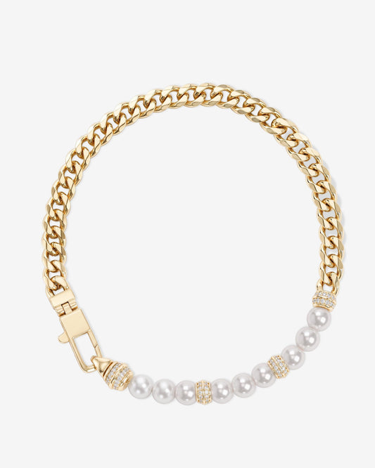 Julian Loves Pearls Bracelet 5mm - Gold