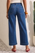 Audrey Boundless Stretch Hugging Wide Crop Denim