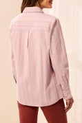 L/S Button Front Shirt w/ Side Panels