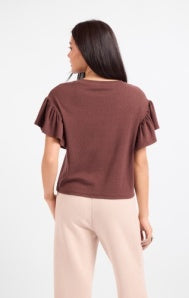 Delphine Ruffle Sleeve Top