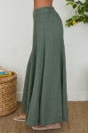 Linen A-Seam Wide Leg Plazzo Pants