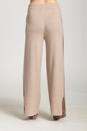 Pull-on Pant w/ Split Hem Heather Sand