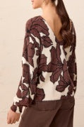 Wear 2 Ways Sweater -Saddle Brown