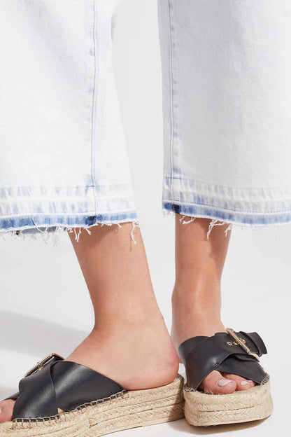 Brooke Wide Crop Special Wash Denim