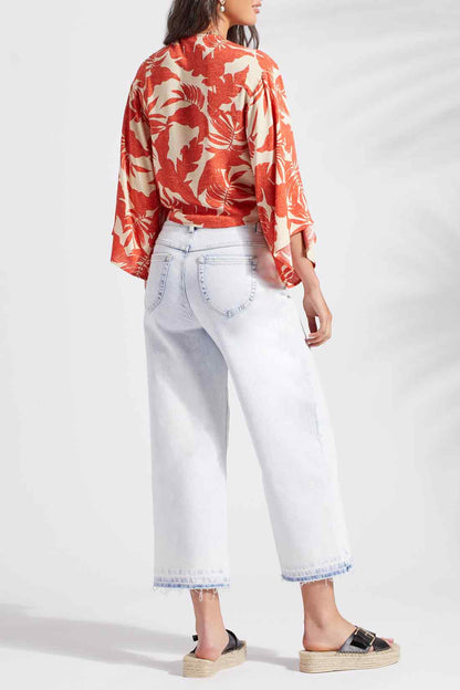 Brooke Wide Crop Special Wash Denim